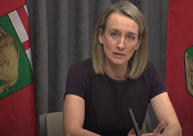 Dr. Joss Reimer, medical lead, Vaccine Implementation Task Force, speaks to media June 9.
