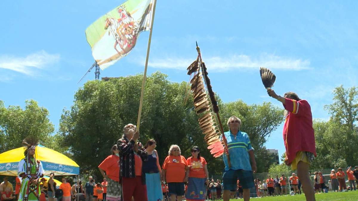The celebration of National Indigenous Peoples Day in Kelowna.