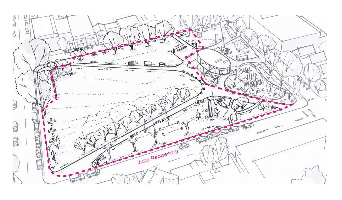 A map of Vancouver’s Oppenheimer Park. (Vancouver Park Board)