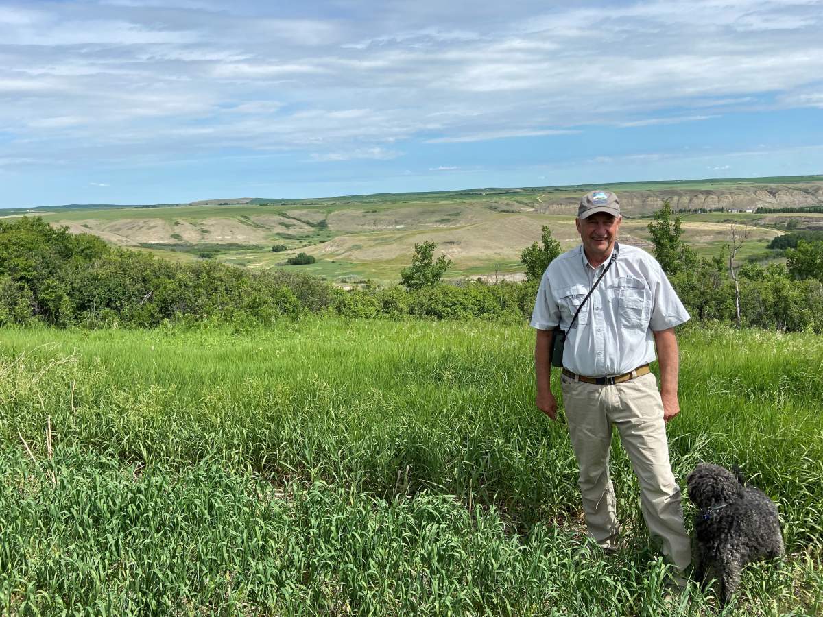 Rick Skibsted owns land near development project.