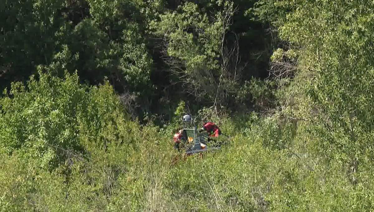Rafters being rescued from the Bow River on Thursday, June 17.