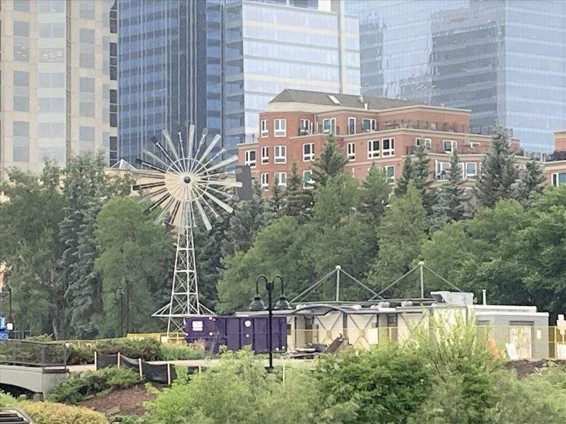 The City of Calgary is auctioning off the ornamental windmill from Eau Claire Plaza.