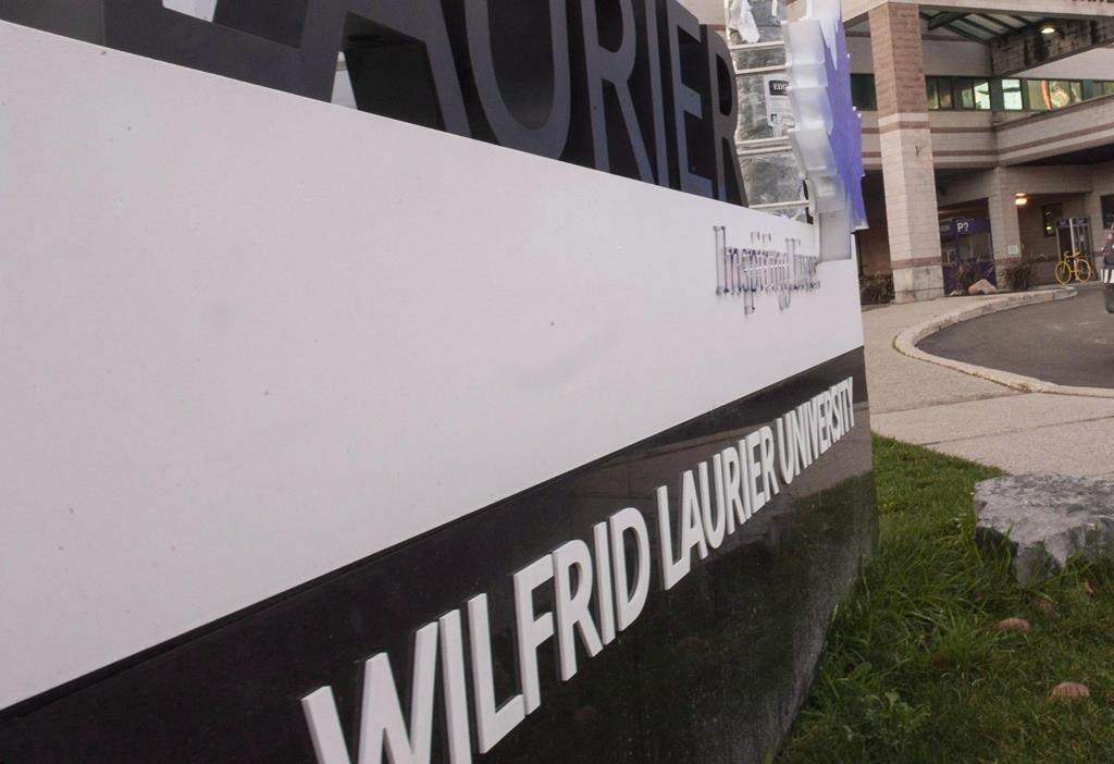 Wilfrid Laurier University's campus is shown on Friday, Oct. 16, 2015 in Waterloo, Ontario. 