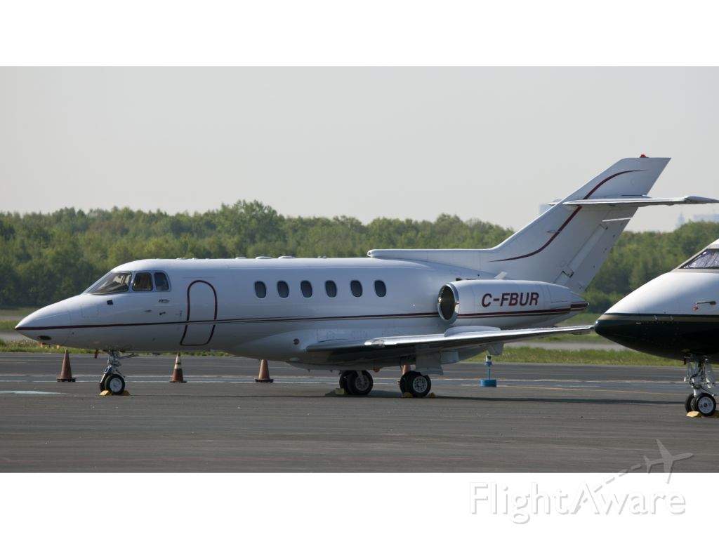 The British Aerospace 125, C-FBUR, managed by Toronto Pearson Airport-based Skycharter Ltd. / Courtesy of FlightAware.com
