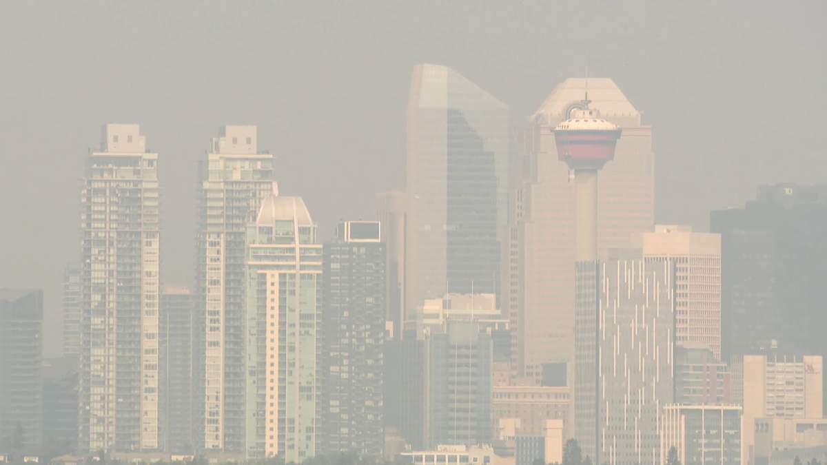 Another heat warning has been issued for Calgary as smoke from wildfires continues to settle over the city. 