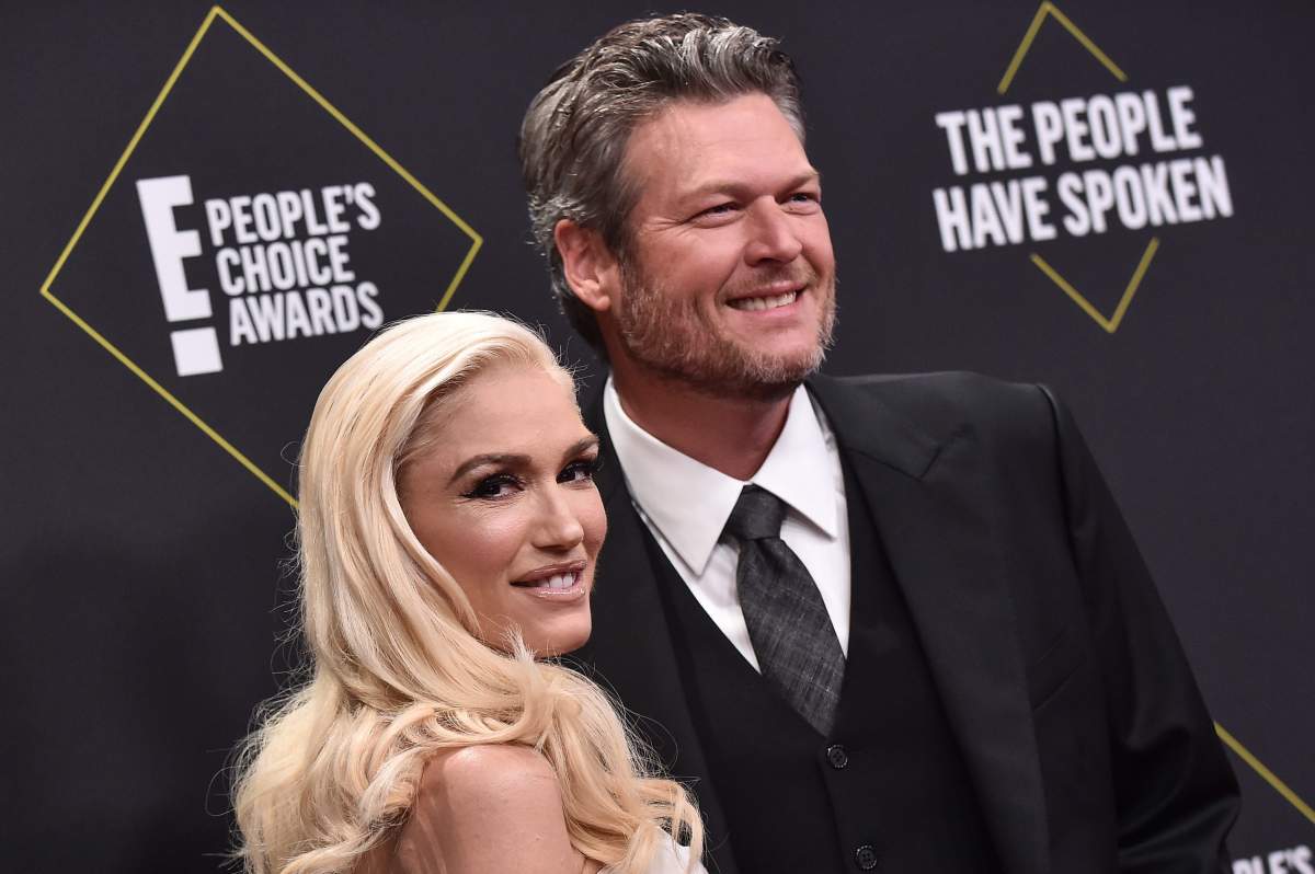 Gwen Stefani and Blake Shelton.