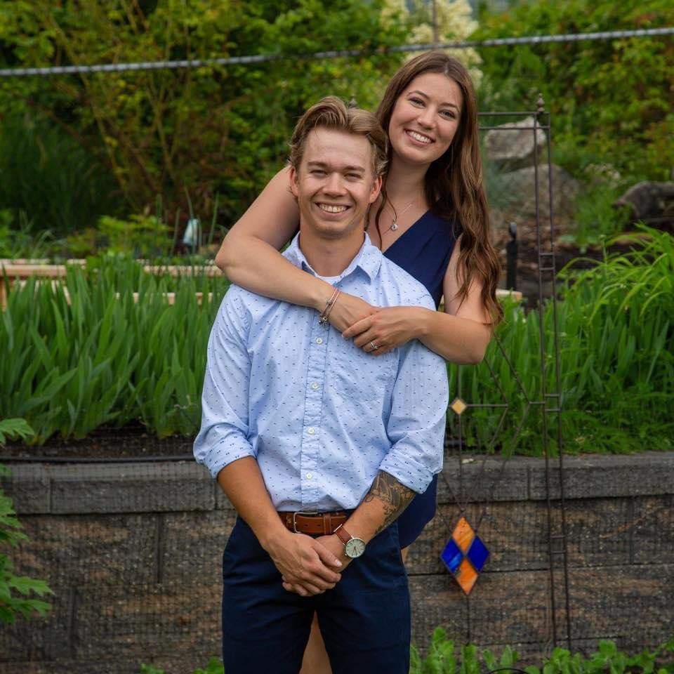 Cailen Vilness is pictured with his longtime girlfriend Jaydean Braham.