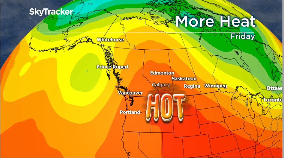 Parts of B.C. could see temperatures in the 30s later this week, Environment Canada says - image
