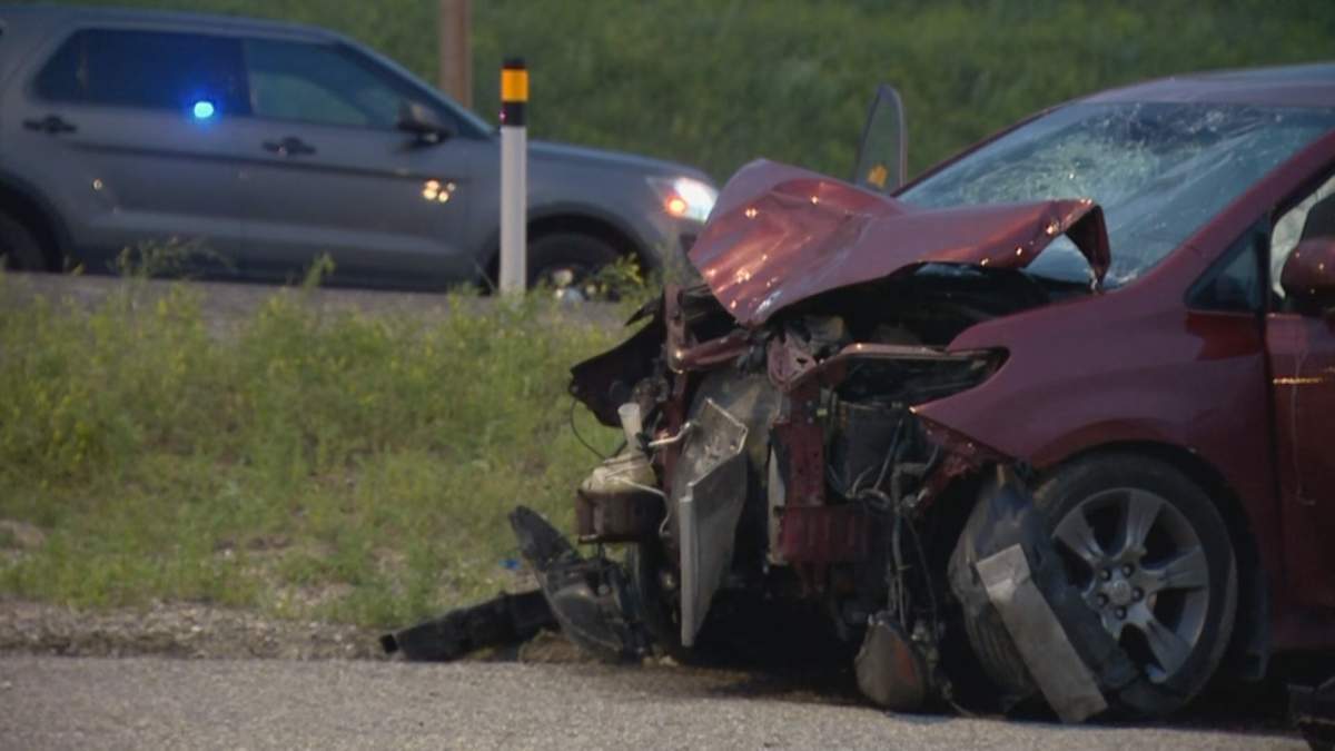 A motorcyclist was killed after he was struck by a van in the northbound lanes of Deerfoot Trail Friday, July 16, 2021.