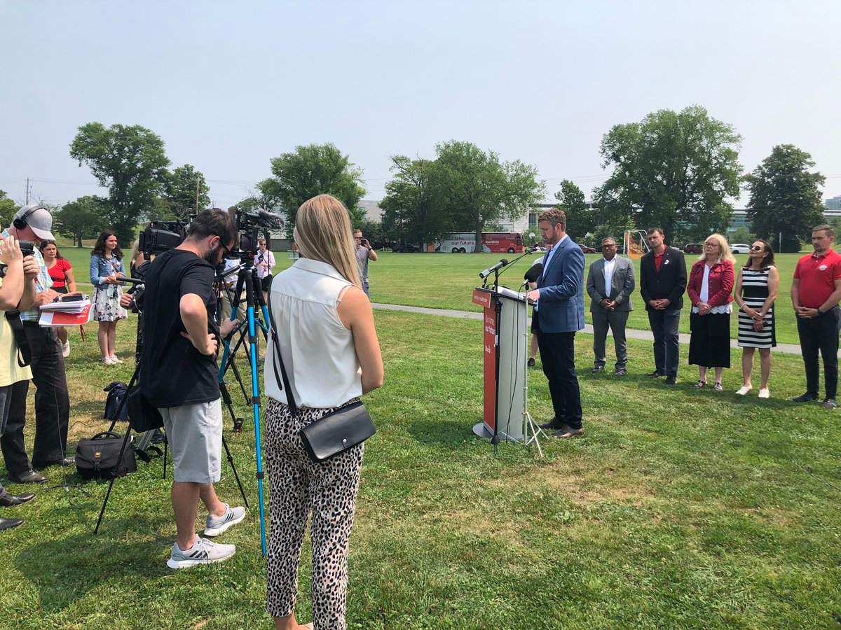 Nova Scotia Liberal Leader Iain Rankin makes a health-care promise during the election campaign on July 27, 2021. 