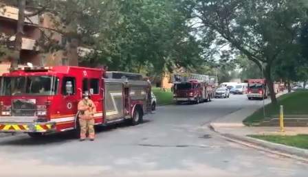 London fire crews responded to three major incidents within a couple of hours Wednesday afternoon, including a 'possible explosion' on Kipps Lane.