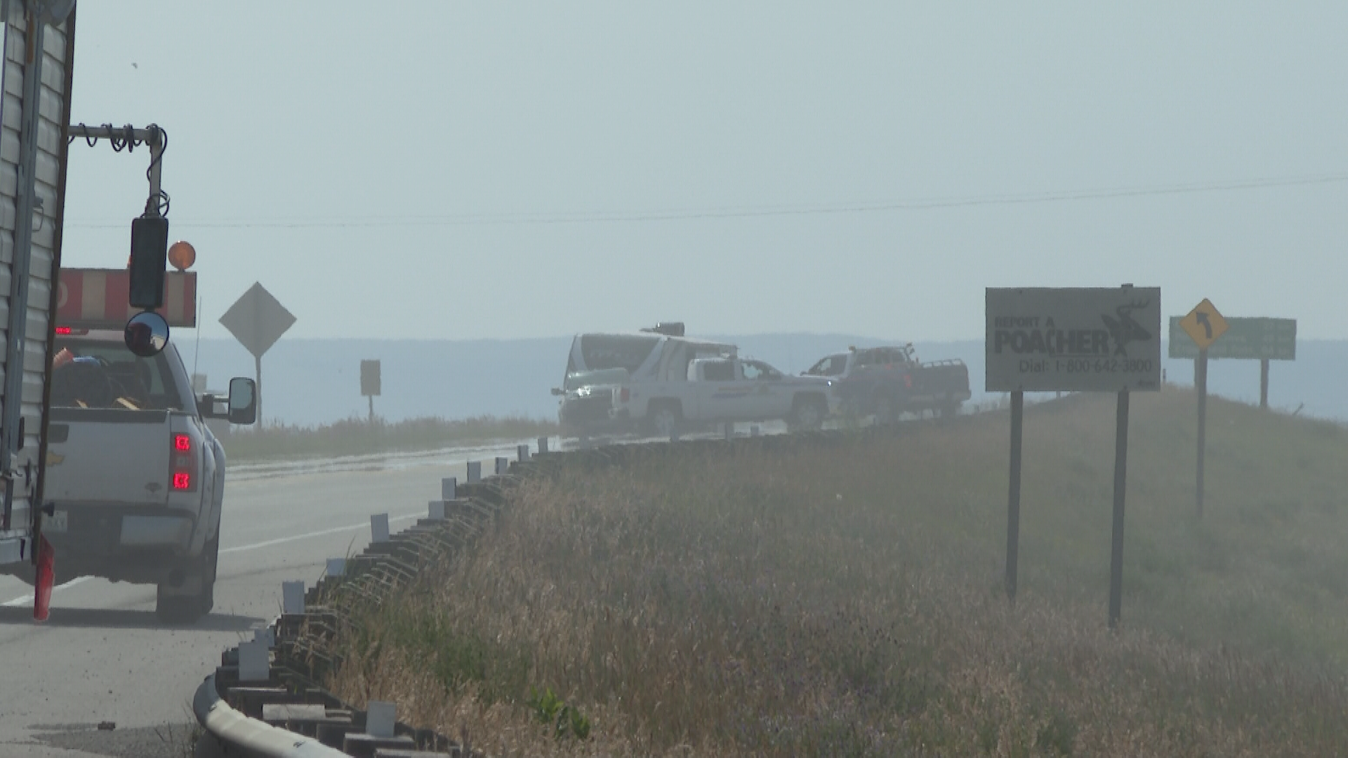 A portion of Highway 3 near Fort Macleod was closed on Monday afternoon following a serious, multi-vehicle collision. 