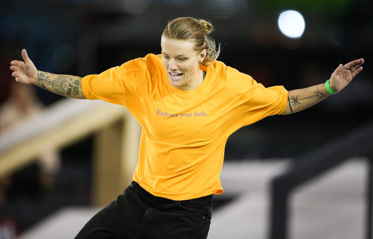 Candy Jacobs of the Netherlands competes during the finals of the WS/SLS 2019 World Championship at Parque Anhembi on September 22, 2019 in Sao Paulo, Brazil. 