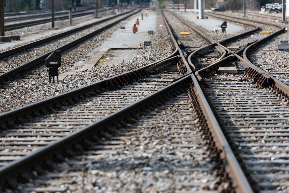 Train tracks.