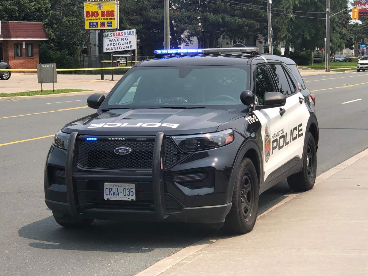 Hamilton police are seeking a man they suspect was placing anti-semitic messages around downtown Hamilton.