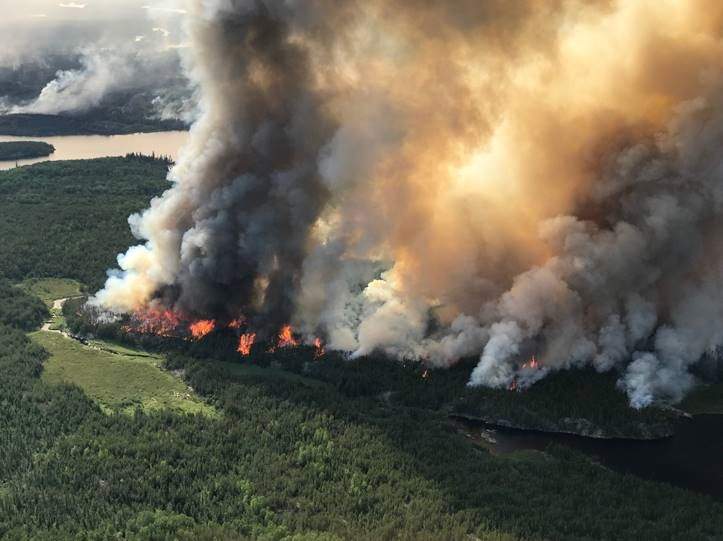 The Kenora51 wildfire burns in northern Ontario as thousands were evacuated from five First Nations due to conditions.