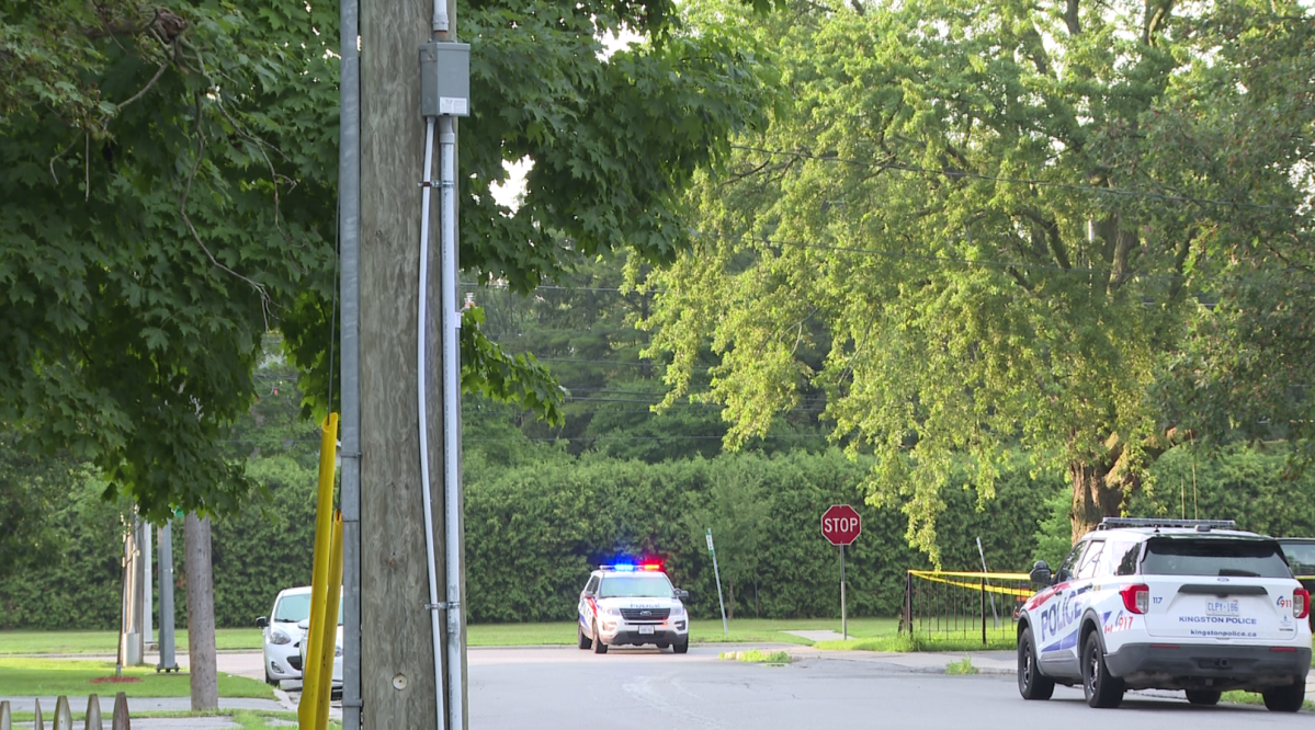 Kingston police arrested a man they say was barricaded inside a home with a firearm on Johnson Street Tuesday evening for several hours.