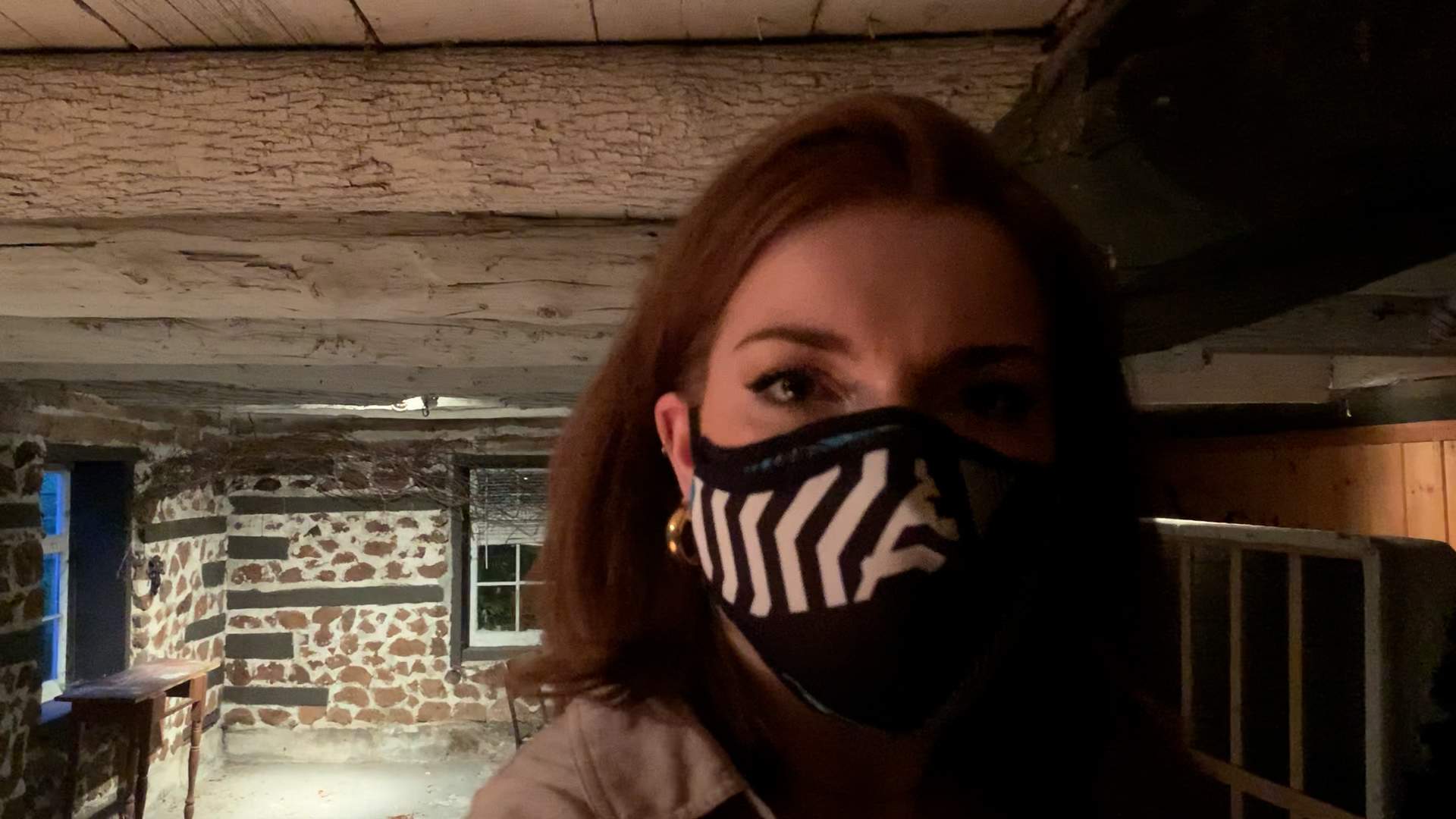 Global News reporter Rachel Gilmore is shown during a ghost hunt in Ottawa in July 2021.