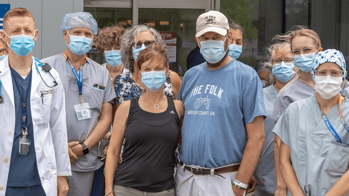 Mike VanNetten — a 45-year-old poultry farmer from Norfolk County — bid farewell to Hamilton General staff after 83 days in the hospital with COVID-19.