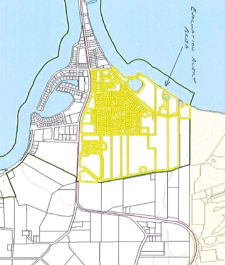 The evacuation alert zone within the Town of Osoyoos includes 665 residential units, motels and hotels.