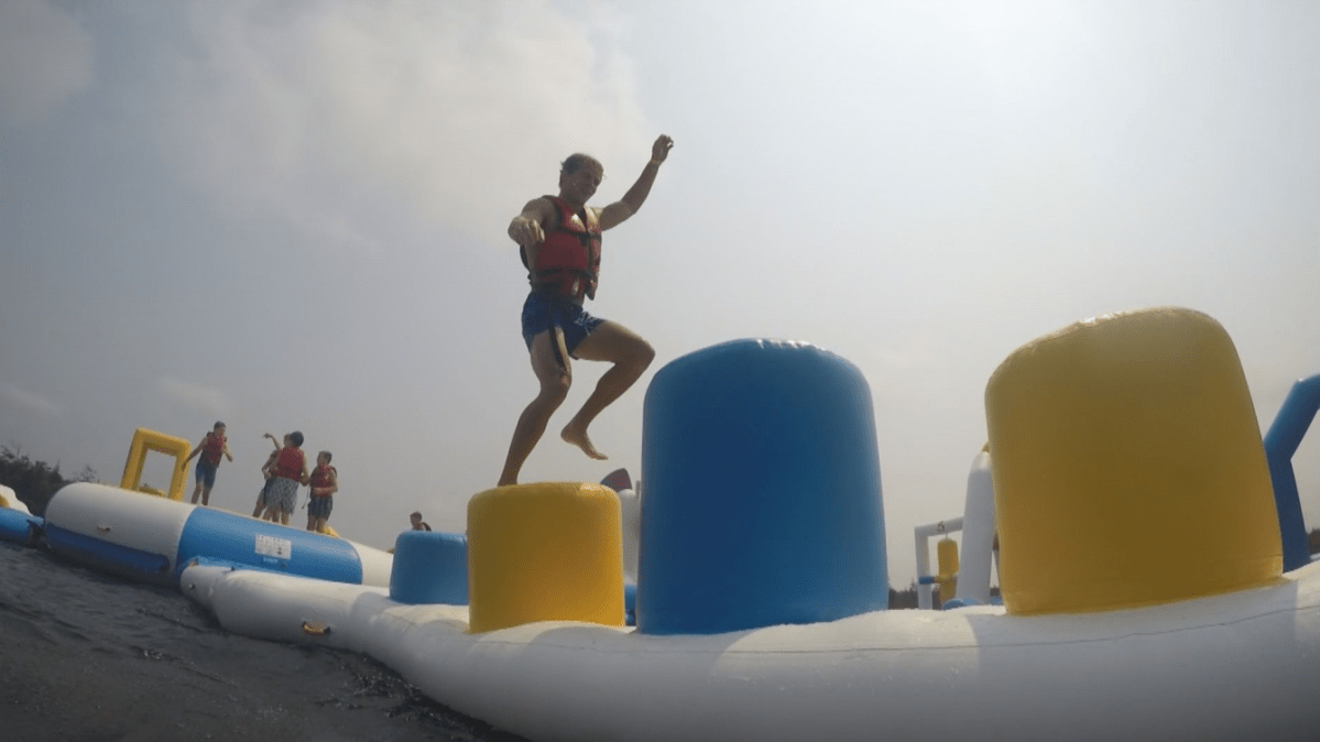 Another one of the obstacles featured at Splashifax. (Graeme Benjamin/Global News)