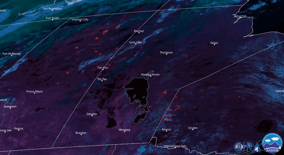Satellite images show wildfire smoke spreading across Canada - image