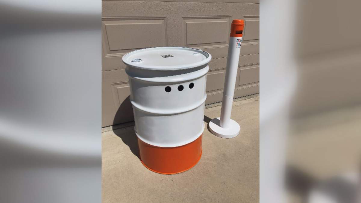 Steven Yang and Morteza Faraji, both 15, have been awarded $3.000 in grant funding to install cigarette butt receptacles in downtown Lethbridge.