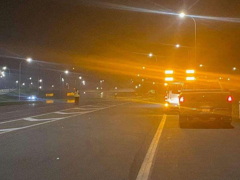 A motorcyclist was killed after he was struck by a van in the northbound lanes of Deerfoot Trail Friday, July 16, 2021.
