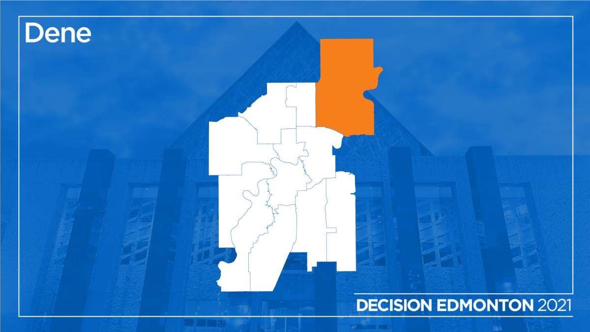 The municipal riding of Dene in Edmonton.