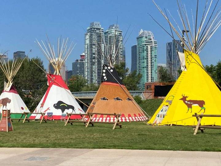 Elbow River Camp at Calgary Stampede grounds on July 13, 2021
