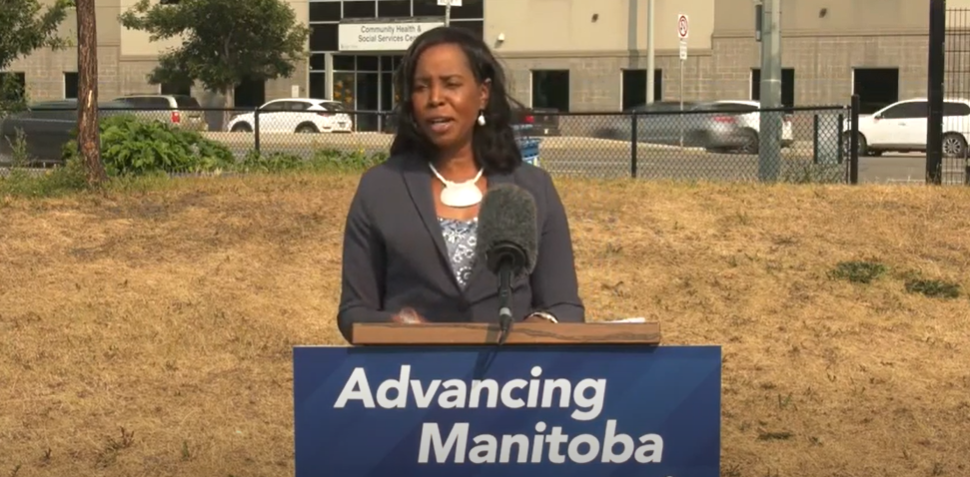 Minister Audrey Gordon announces the funding Friday.