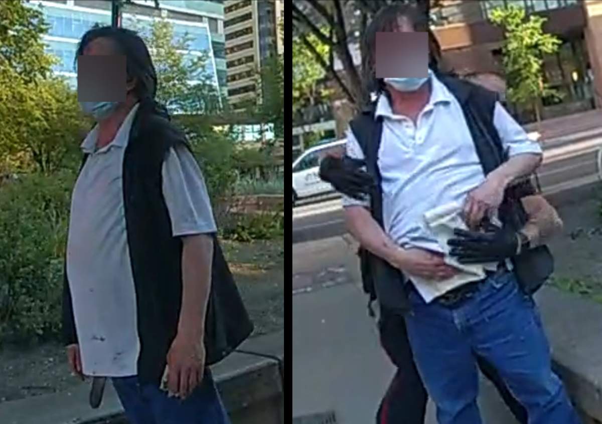On Sunday, July 4, 2021, Calgary police released pictures of the victim taken by officers’ body-worn cameras in the hope that his clothing will be recognized by any potential witnesses. Police obscured his face in the photos because he cannot be publicly identified until after the autopsy.