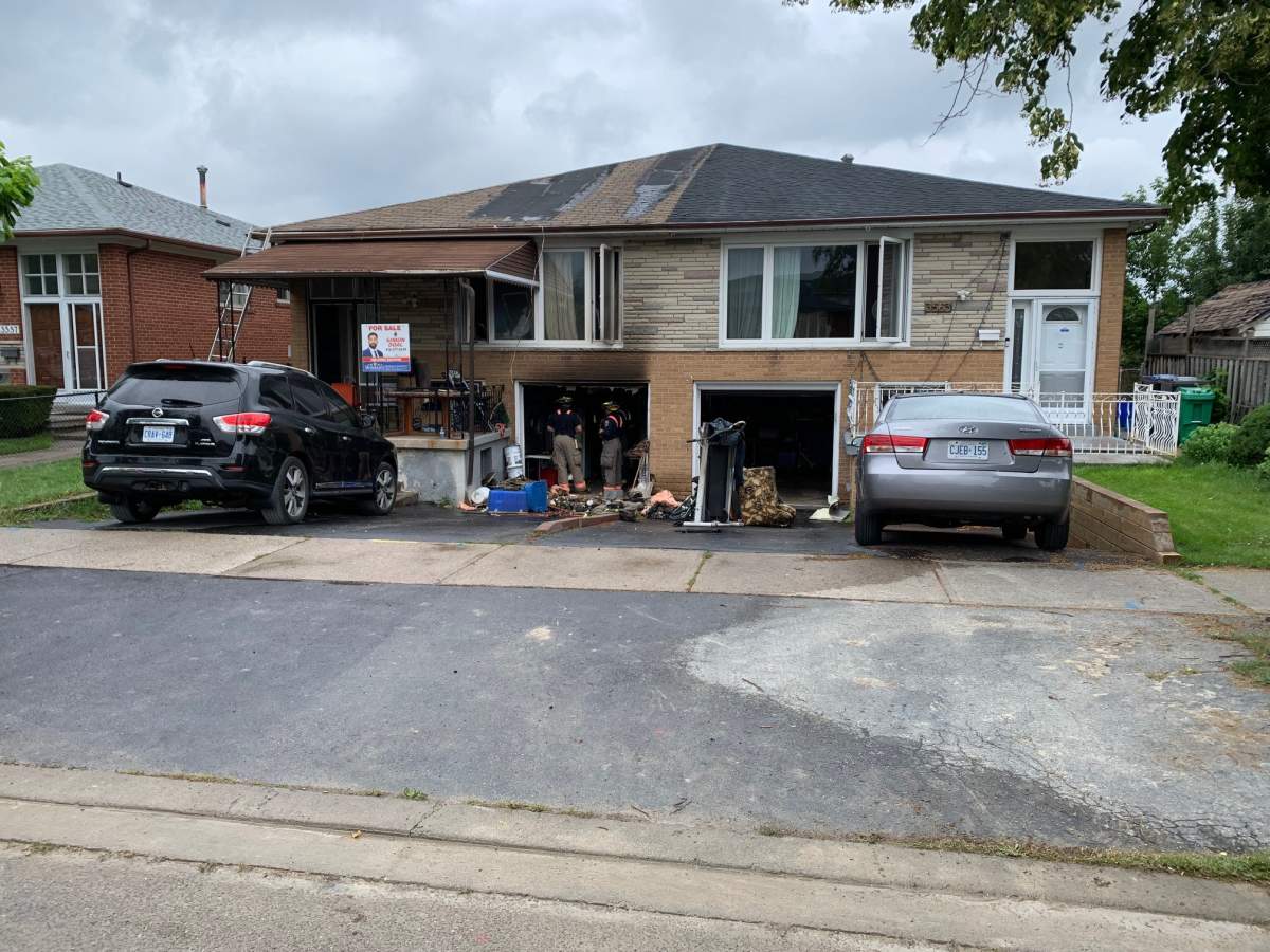 Emergency crews were called to the scene around 7:30 a.m. Saturday.
