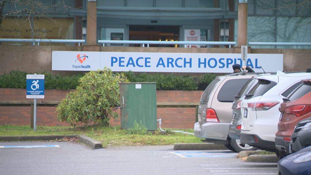 White Rock's Peace Arch Hospital is seen in a Global News file photo.