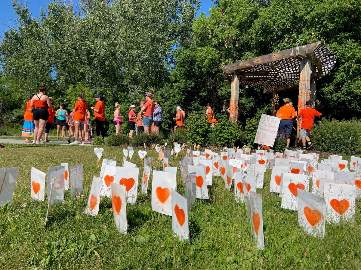 More than 300 people participated in the Run for Reconciliation on Canada Day in St. Albert Thursday morning.