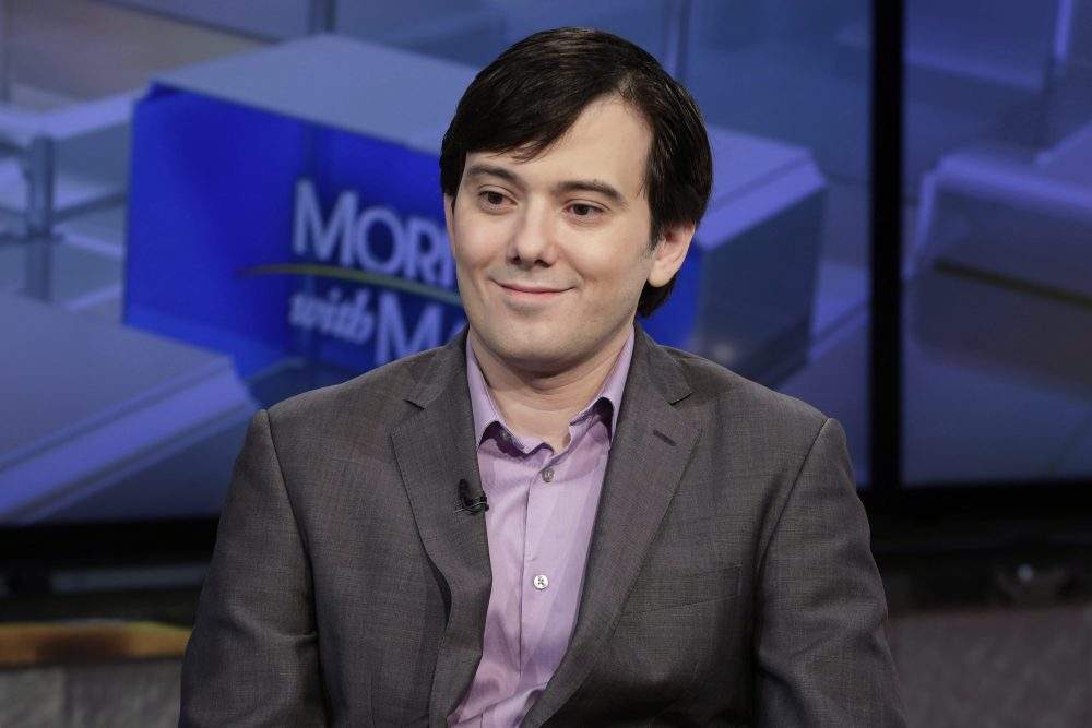 In this Aug. 15, 2017 photo, Martin Shkreli is interviewed on the Fox Business Network in New York. 