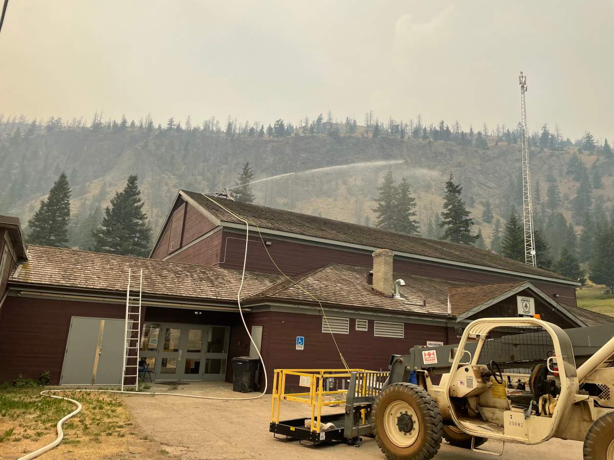 Fighting the Sparks Lake wildfire. 