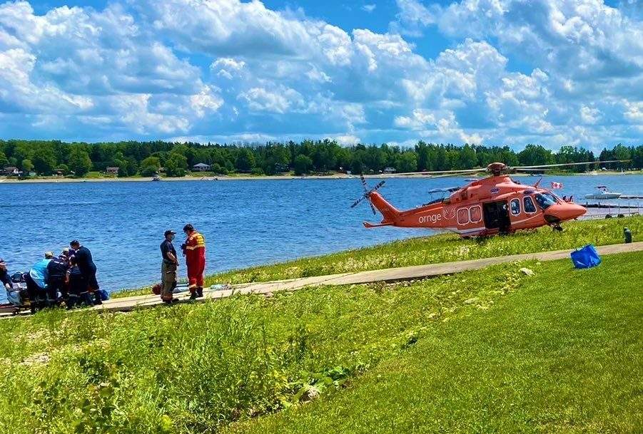 OPP say a Guelph man has died at Belwood Lake on Canada Day. 