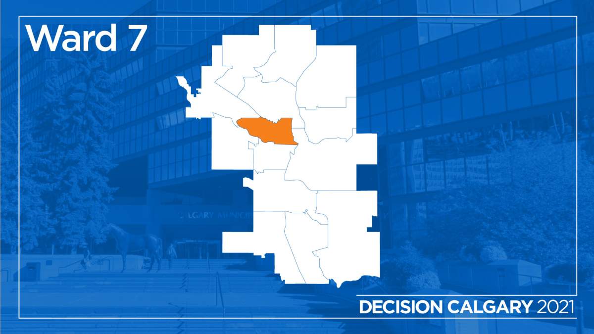 The municipal riding of Ward 7 in Calgary.