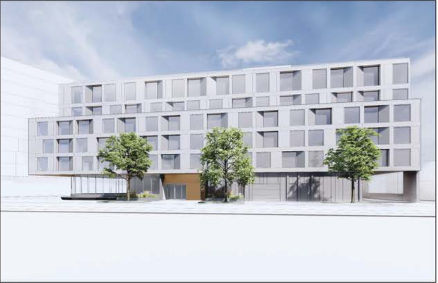 The building is meant to bring 186 mixed-residential units to the Williamsville District. Kingston's planning committee will review the building's Thursday. 