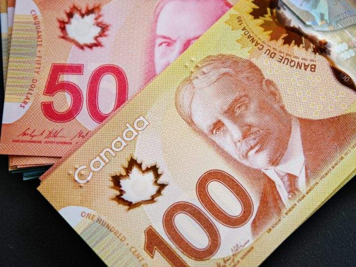 Bank of Canada/Banque du Canada one hundred dollar ($100) and fifty dollar ($50) polymer banknotes in Vancouver, B.C. on Sunday, March 28, 2021.