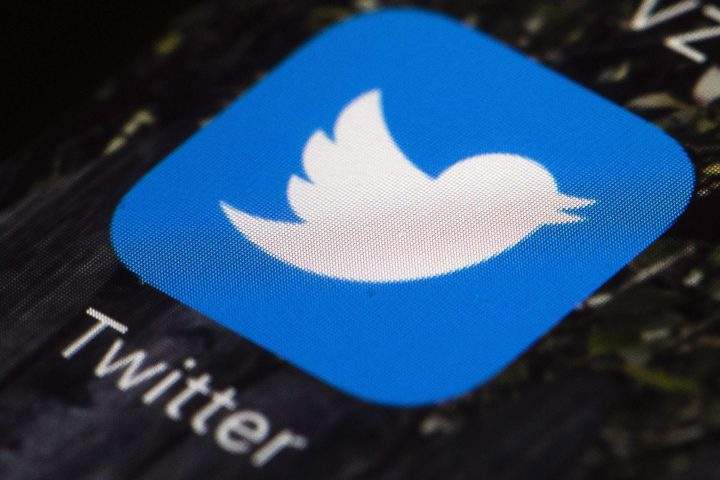 This April 26, 2017, file photo shows the Twitter app icon on a mobile phone in Philadelphia.