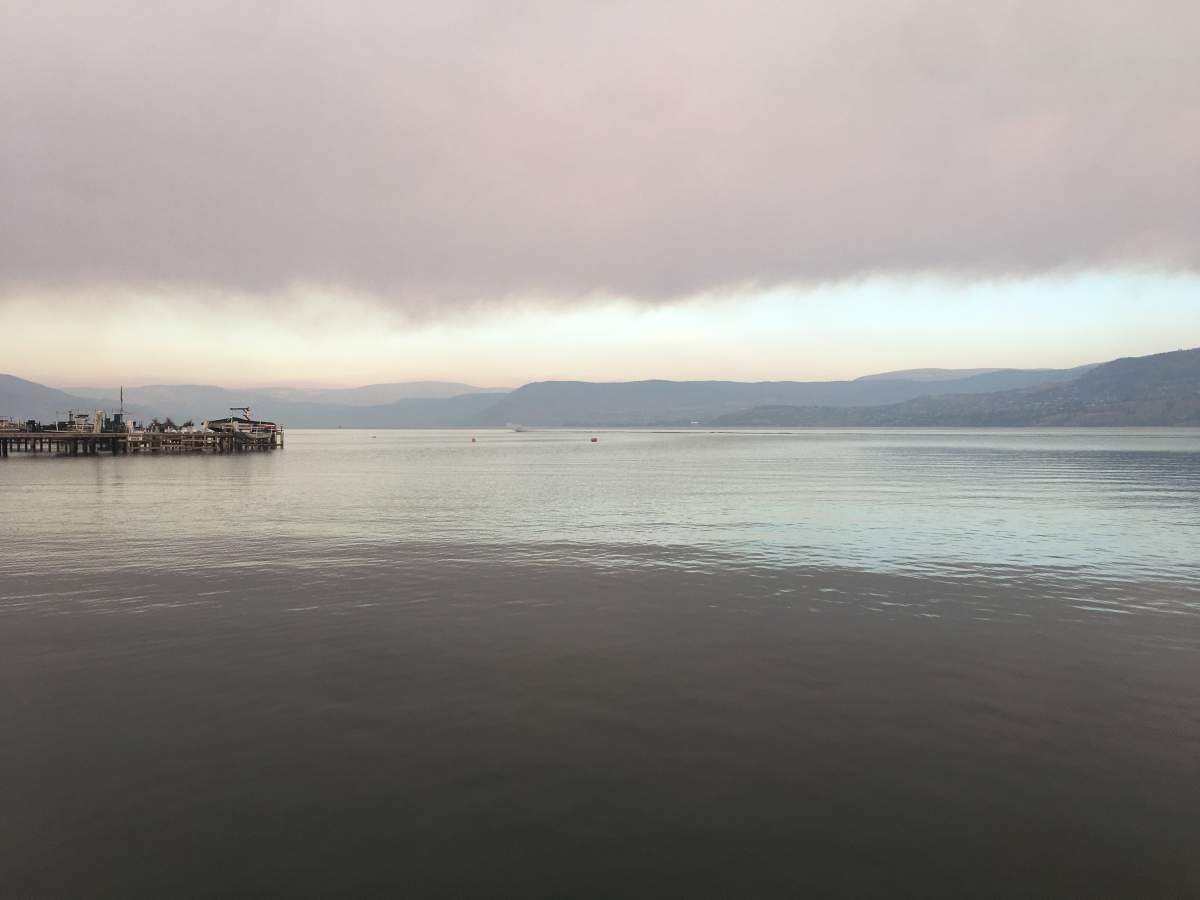 Wildfire smoke is once again clouding Okanagan skies.