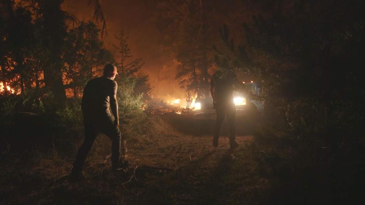 Tremont Creek wildfire near Logan Lake