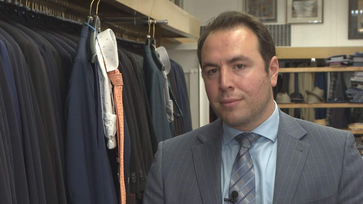 Mikhial Mansour, the manager at Mansour’s Menswear, predicts the business could temporarily see a 10-15 per cent reduction in traffic given the new restrictions