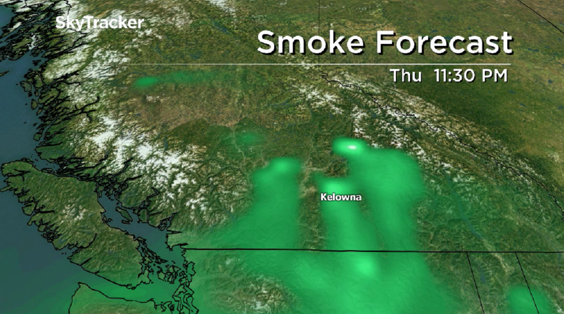 A smoke forecast for the Okanagan.