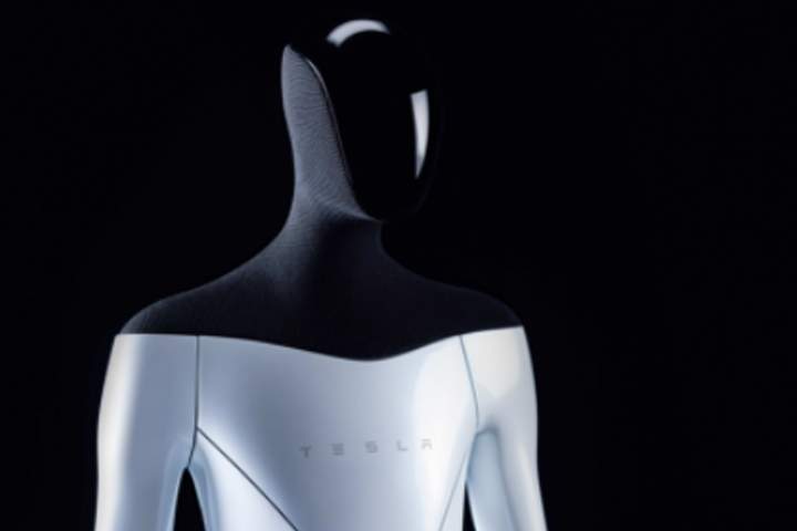 A Tesla Bot concept is shown.