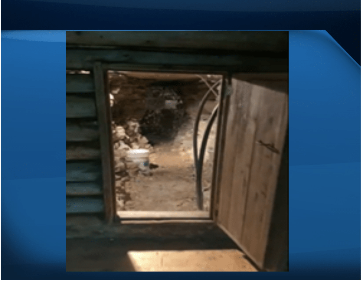 A cave was found on the property.