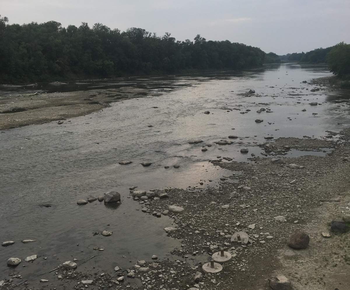 File photo of the Assiniboine River, as seen from the footbridge to Assiniboine Park.
