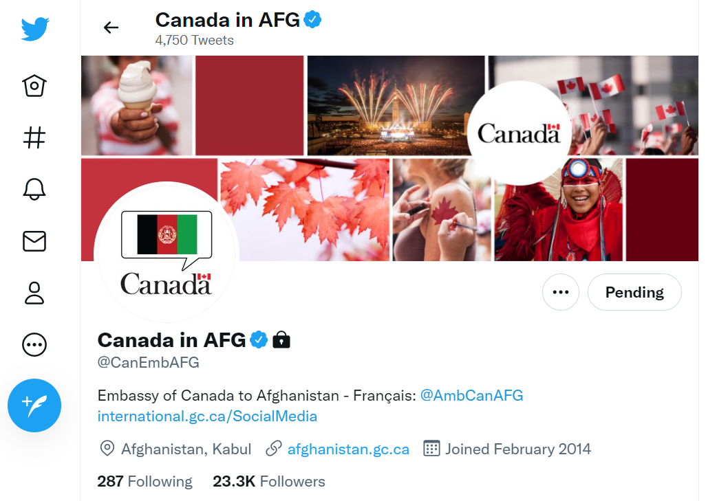 Canadian embassy Twitter